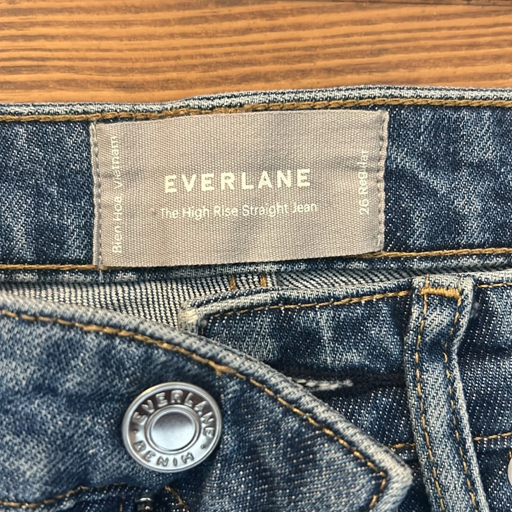Everlane High Rise Straight Jean